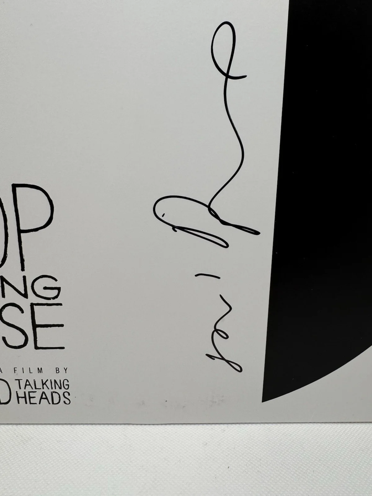 DAVID BYRNE SIGNED TALKING HEADS STOP MAKING SENSE VINYL AUTOGRAPH JSA COA, image 2