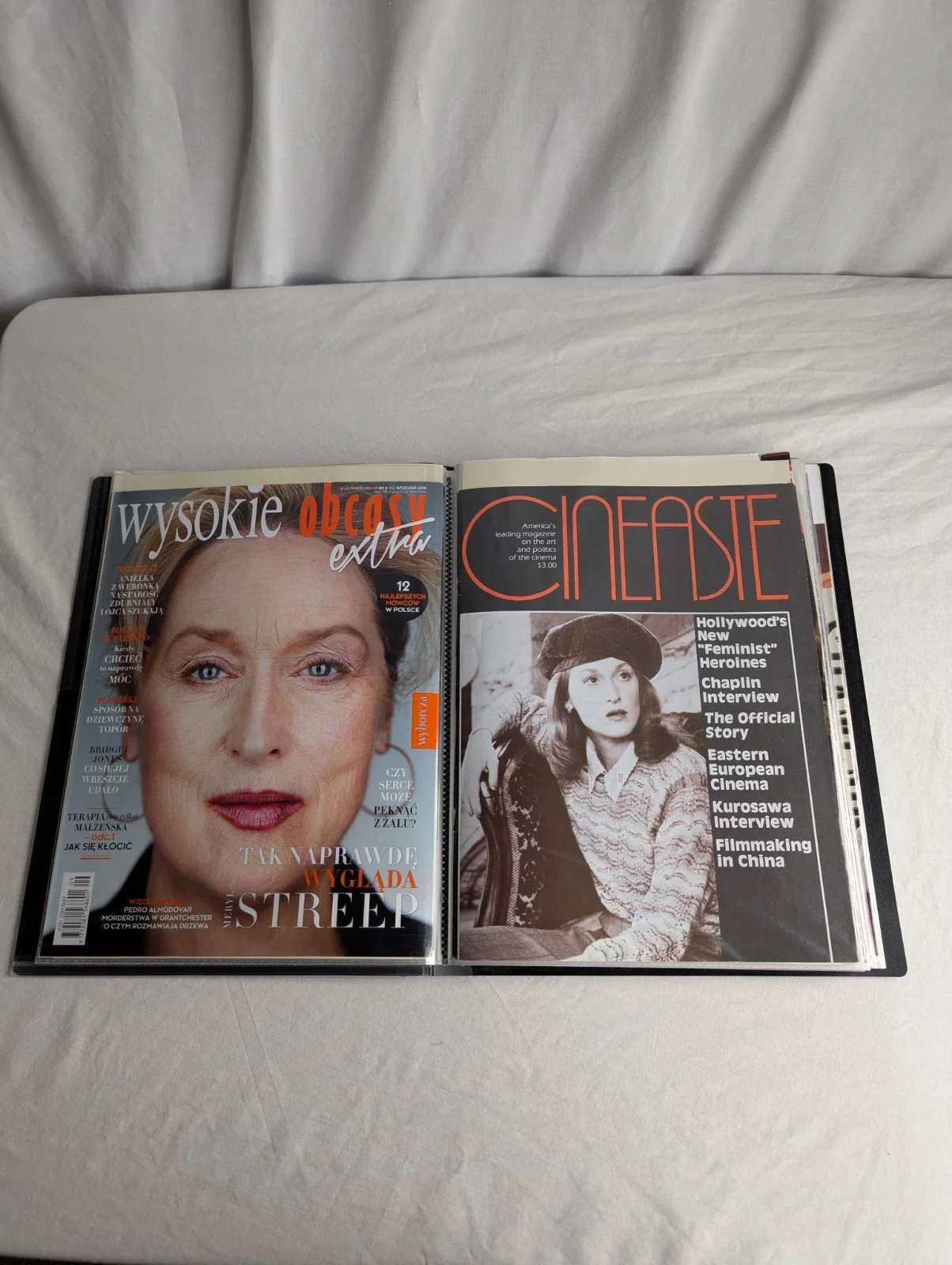 Meryl Streep Magazine Covers Photo Memorabilia Collectable Rare 80s-2020 Archive, изображение 5
