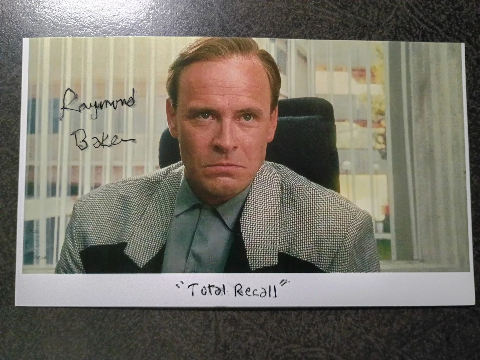 RAY BAKER — RAY BAKER 3 Hand Signed Autograph 4X6 Photo S - CHARACTER ACTOR - TOTAL RECALL, изображение 2