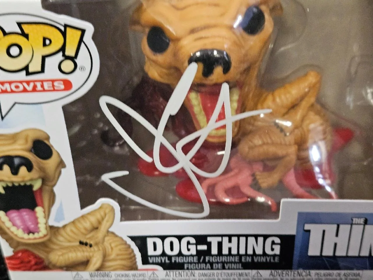 JOHN CARPENTER — JOHN CARPENTER HAND SIGNED AUTOGRAPHED FUNKO POP! 1951 DOG-THING THE THING COA, изображение 2