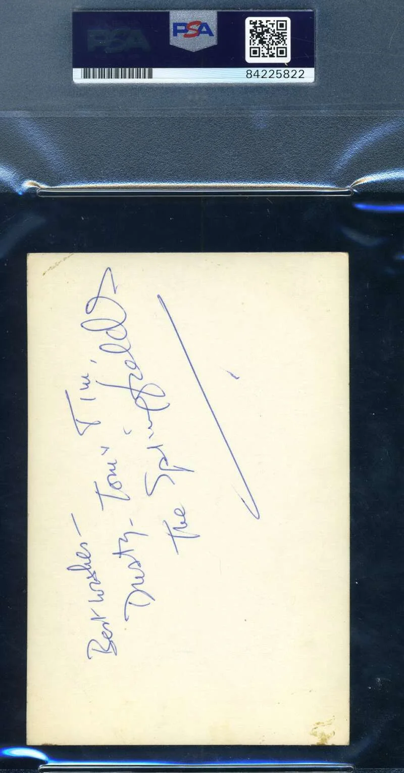 Dusty Springfield — Dusty Springfield PSA DNA Coa Signed Both Sides Vintage Photo Autograph, изображение 2