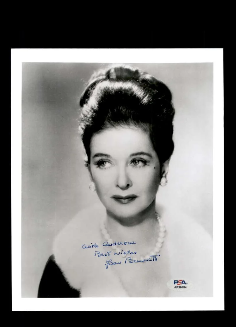 Joan Bennett — Joan Bennett PSA DNA Coa Signed 8x10 Photo Autograph