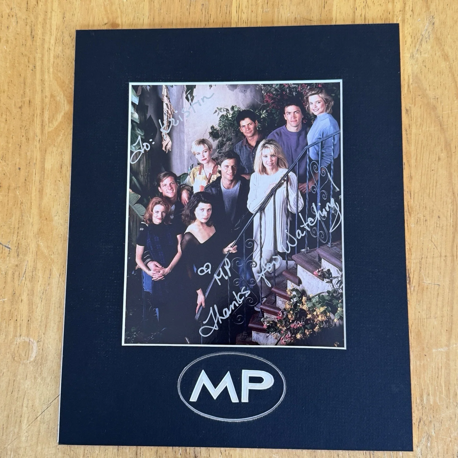 Heather Locklear Daphne Zuniga Josie Bissett Andrew Shue — Melrose Place Cast Signed 5x6 Photo Matted (8x10) Autographed Heather Locklear, image 2