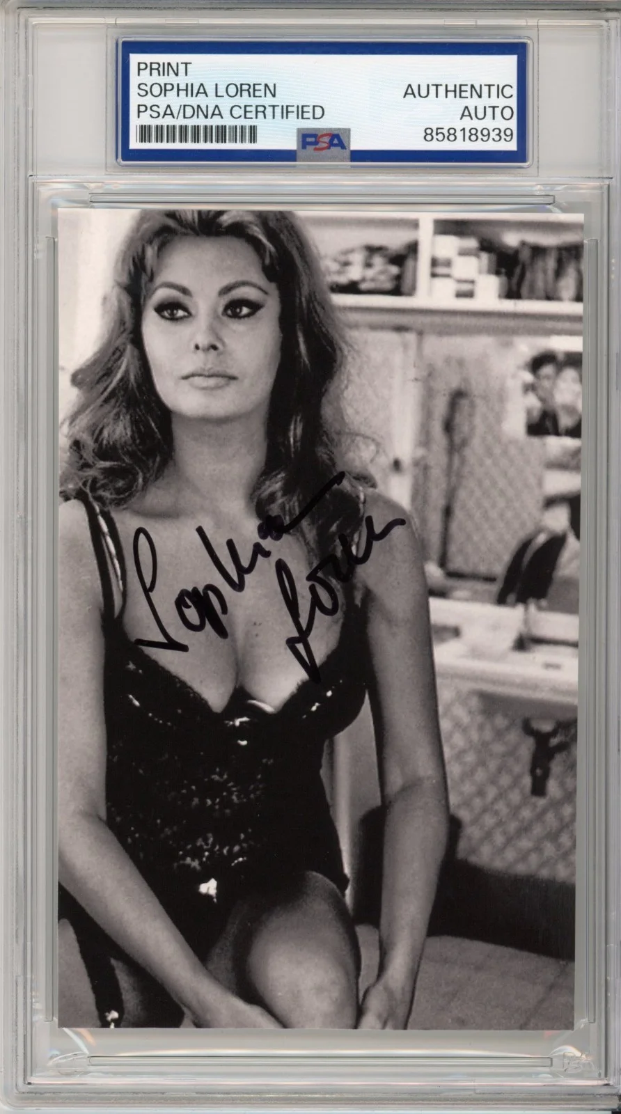 Sophia Loren — SOPHIA LOREN AUTOGRAPH LINGERIE BIKINI PICTURE PSA DNA COA SIGNED AUTO PHOTO