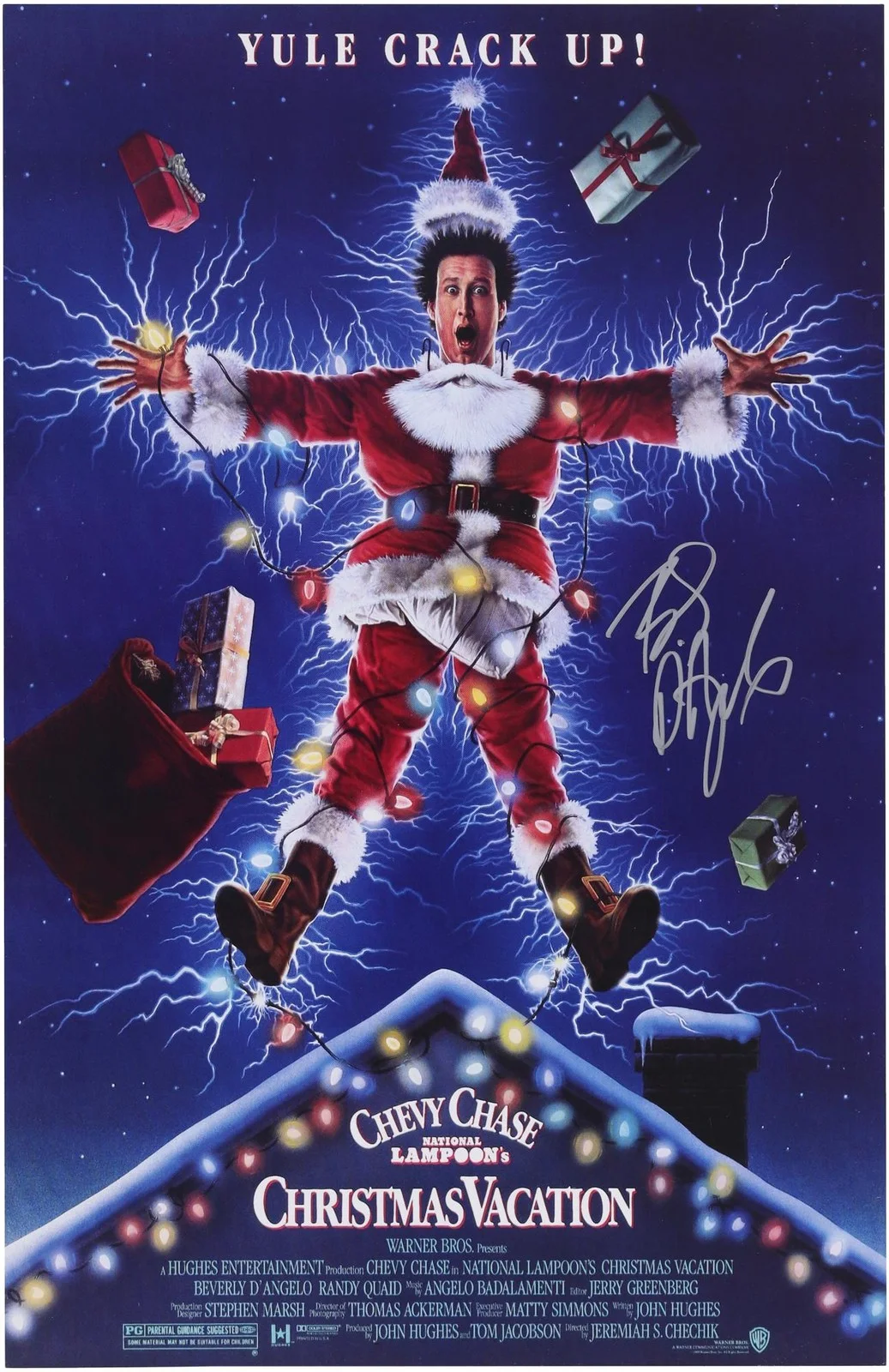 Beverly D'Angelo — Beverly D'Angelo National Lampoon's Christmas Vacation Signed 11x17 Movie Poster