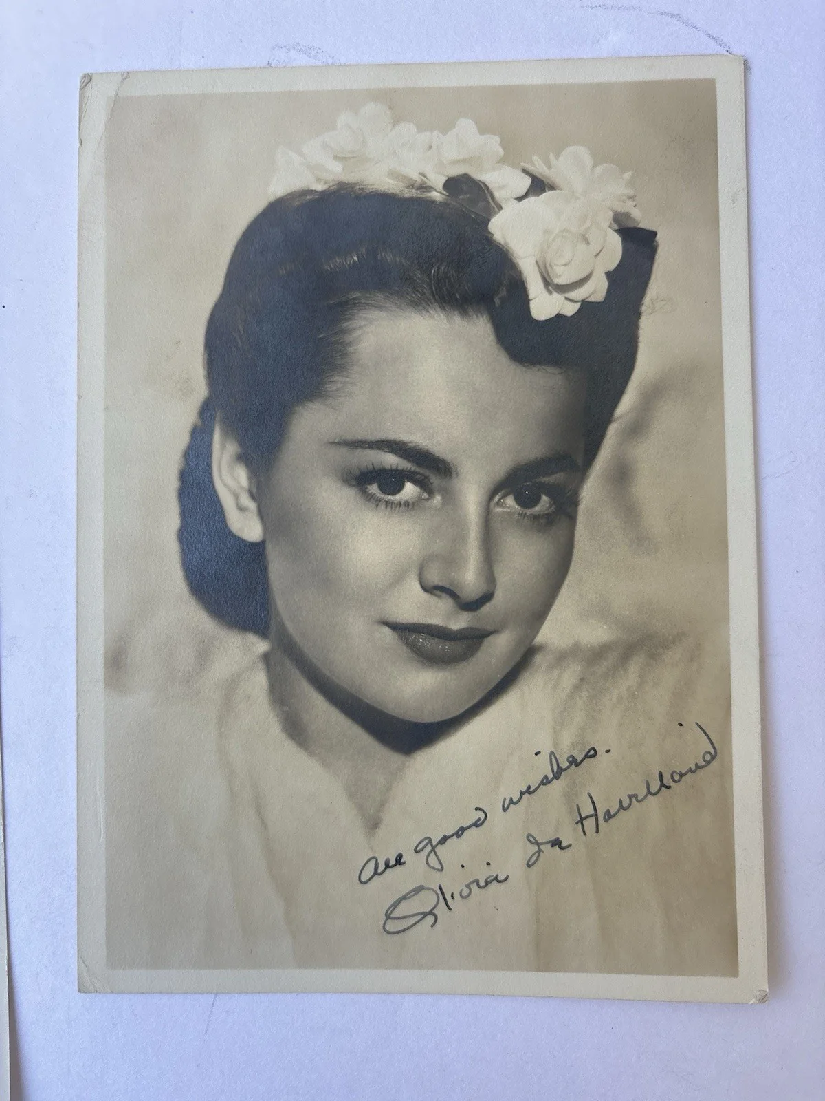 Olivia De Havilland 2 Signed Photographs Autograph, image 3