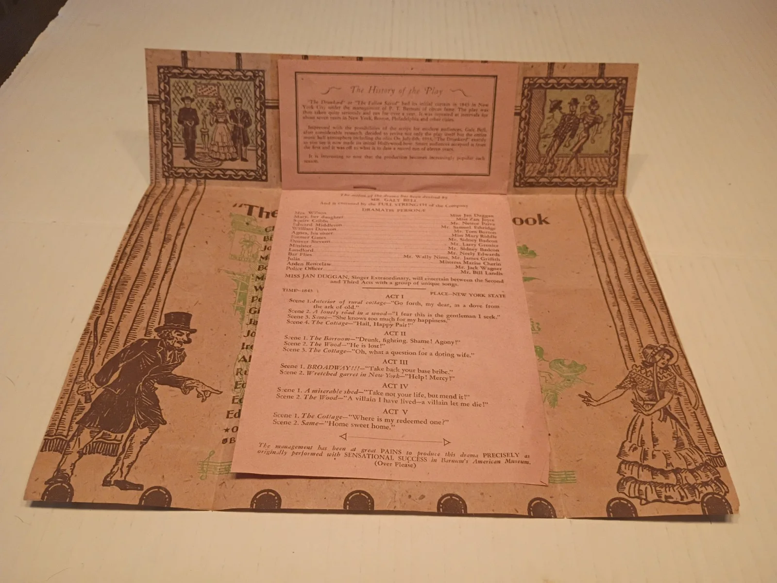 souvenir program-The Drunkard-Theater Mart Ltd Play Actors, image 4