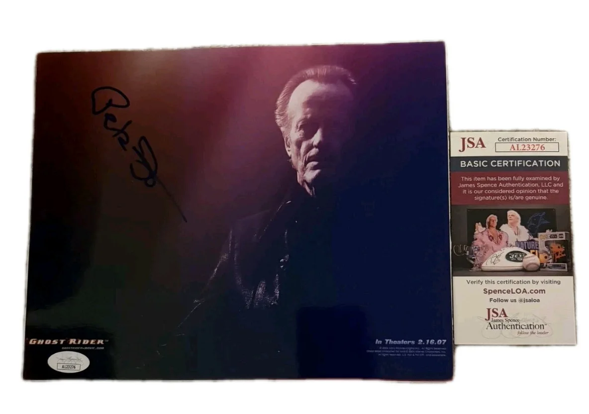 Peter Fonda — PETER FONDA SIGNED 8X10 PHOTO GHOST RIDER EASY AUTOGRAPH JSA COA AUTHENTIC RARE