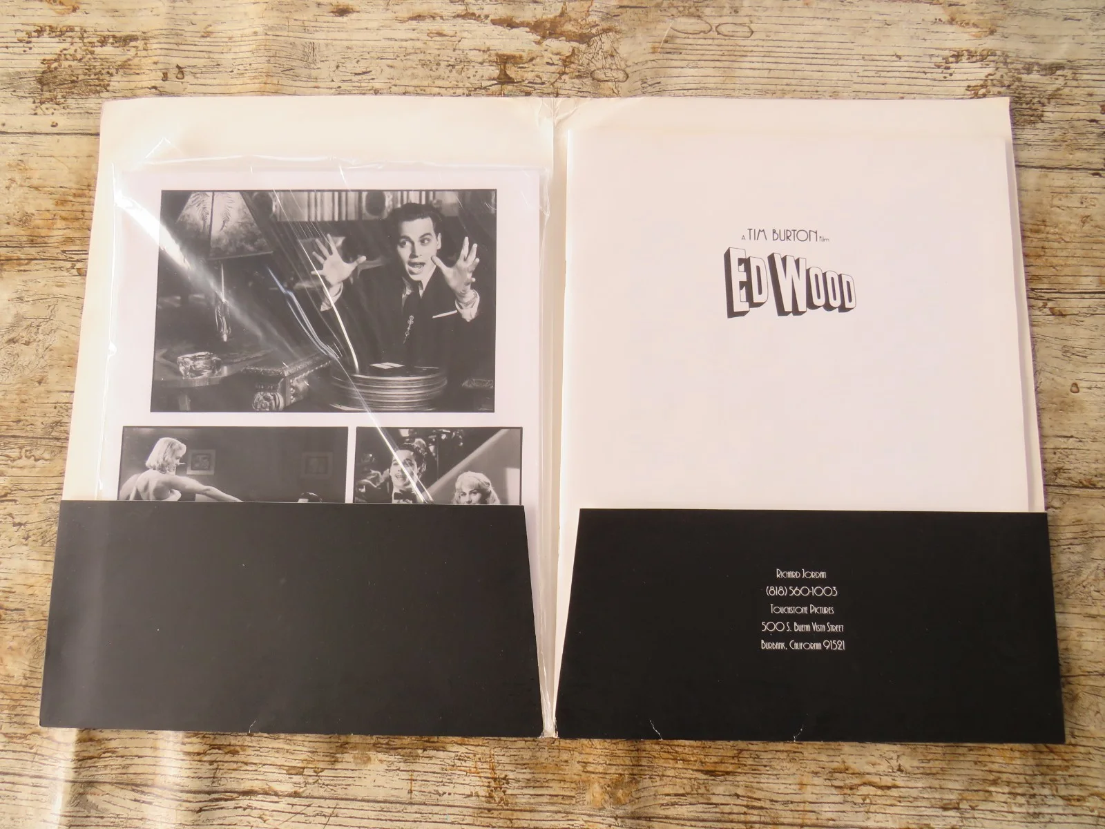 ED WOOD ORIGINAL 1994 CINEMA FILM PRESS KIT Johnny Depp 6 PHOTOS Tim Burton's, изображение 2