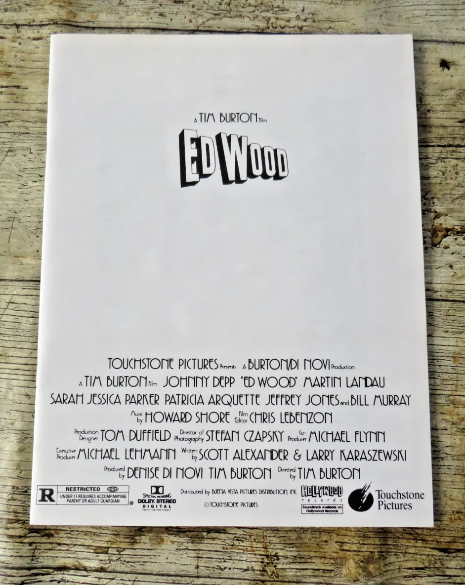 ED WOOD ORIGINAL 1994 CINEMA FILM PRESS KIT Johnny Depp 6 PHOTOS Tim Burton's, изображение 3