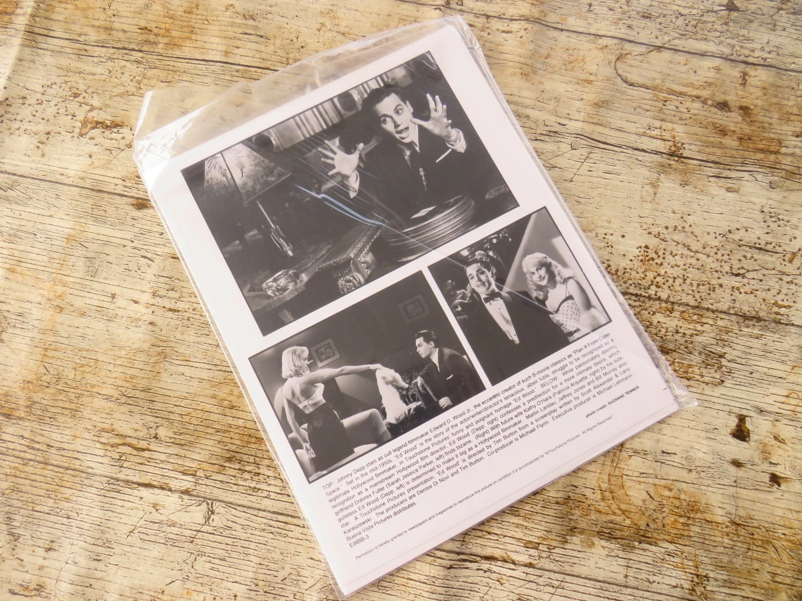 ED WOOD ORIGINAL 1994 CINEMA FILM PRESS KIT Johnny Depp 6 PHOTOS Tim Burton's, изображение 4