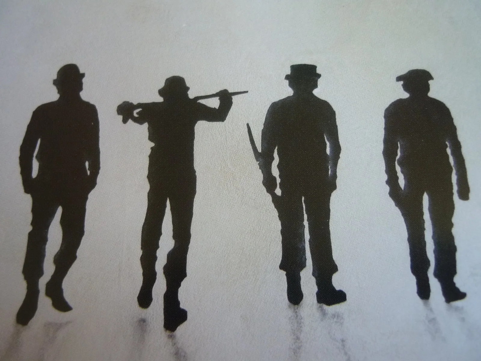 Framed mounted 10x8 Poster Film silhouette a clockwork orange droogs, image 2