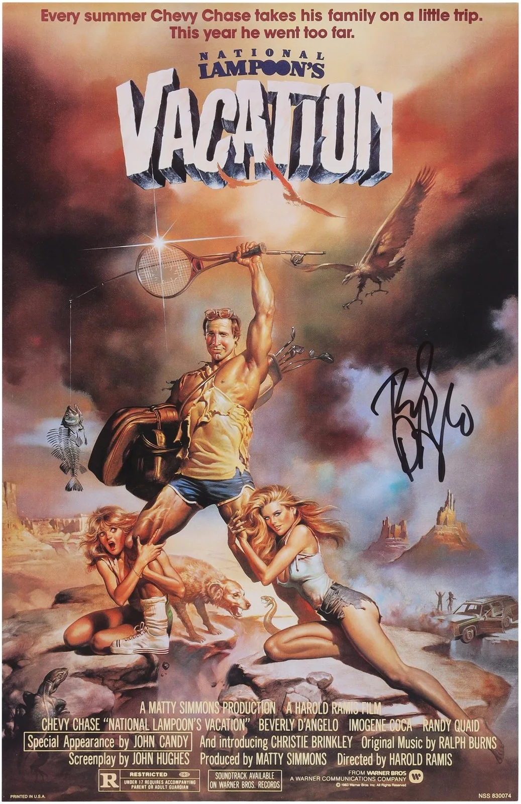Beverly D'Angelo — Beverly D'Angelo National Lampoon's Vacation Autographed 11" x 17" Movie Poster