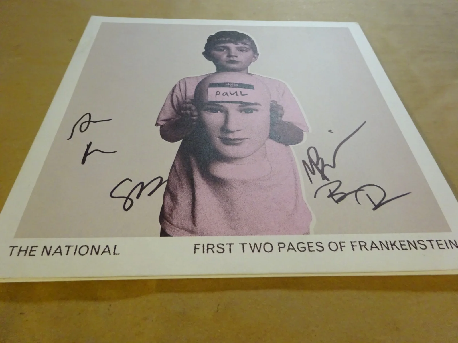The National First Two Pages Of Frankenstein Album Signed By 5 Beckett COA LOA, изображение 3