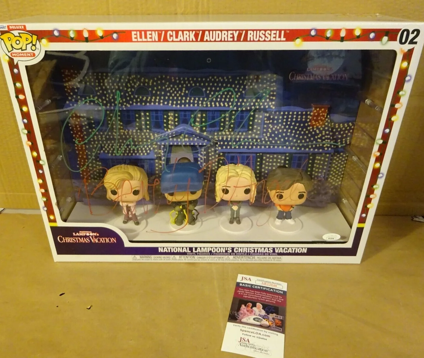 Chevy Chase, Beverly D'Angelo — Chevy Chase & Beverly D'Angelo Christmas Vacation Deluxe Funko Pop JSA COA, изображение 2