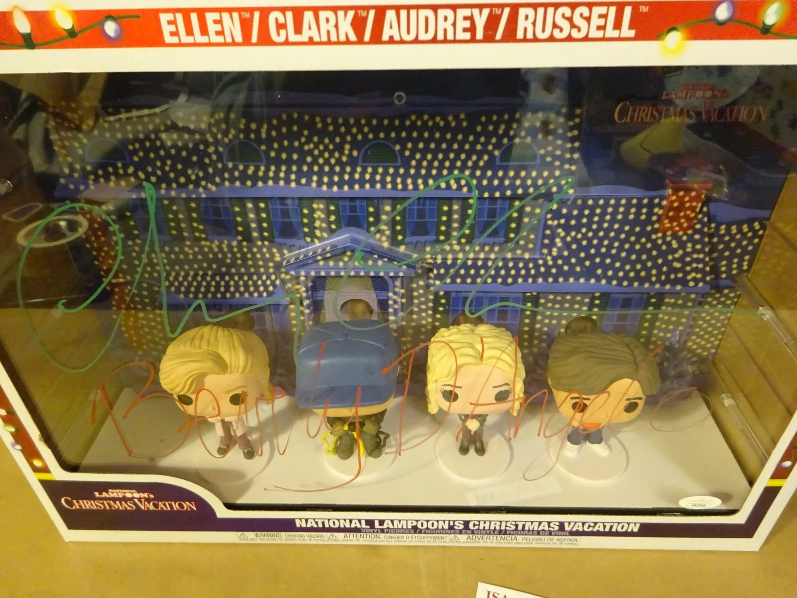 Chevy Chase, Beverly D'Angelo — Chevy Chase & Beverly D'Angelo Christmas Vacation Deluxe Funko Pop JSA COA, изображение 3