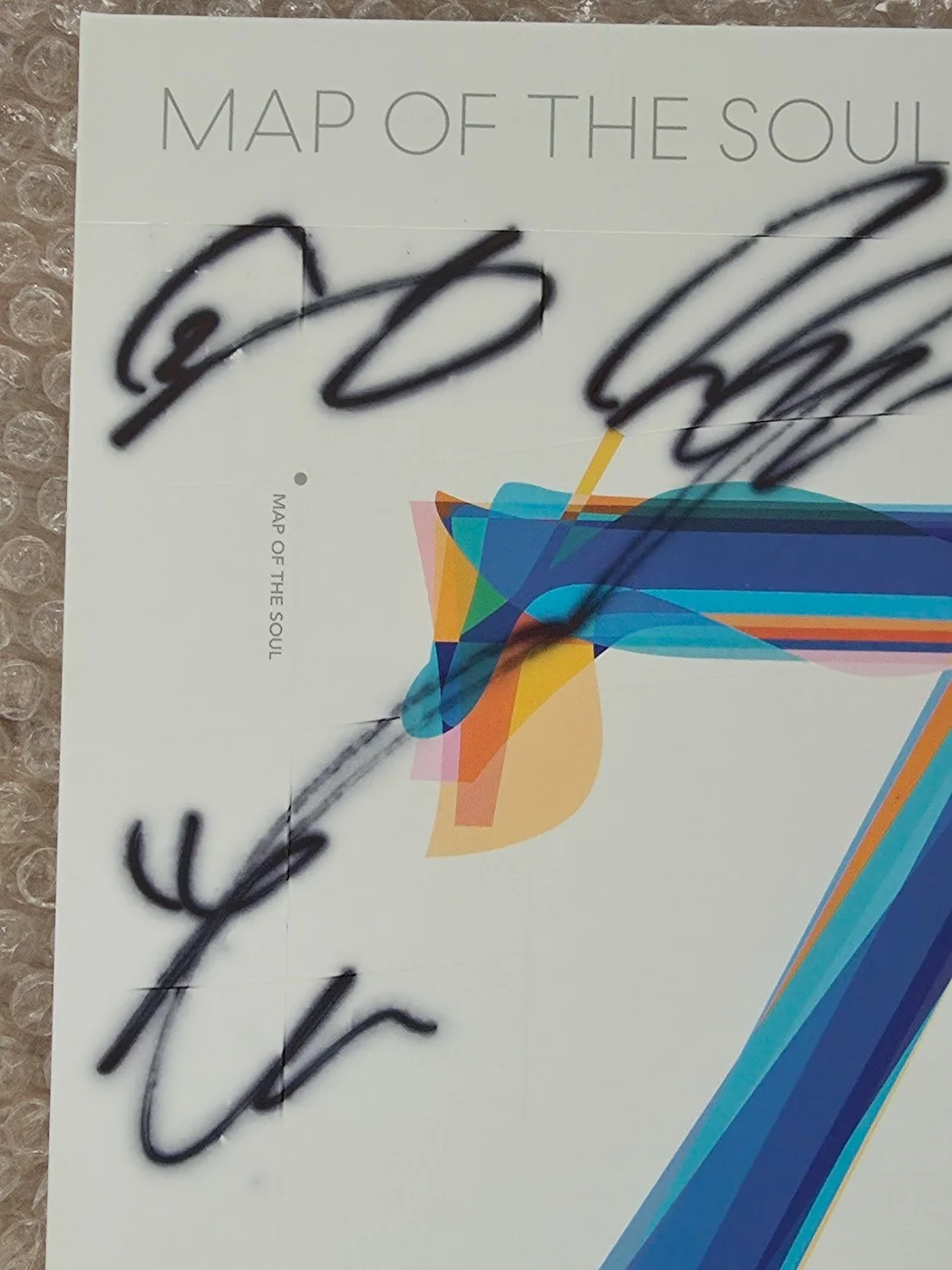 BTS BANGTAN BOYS Promo Sticker MAP OF THE SOUL : 7 Album Autographed Hand Signed, изображение 5