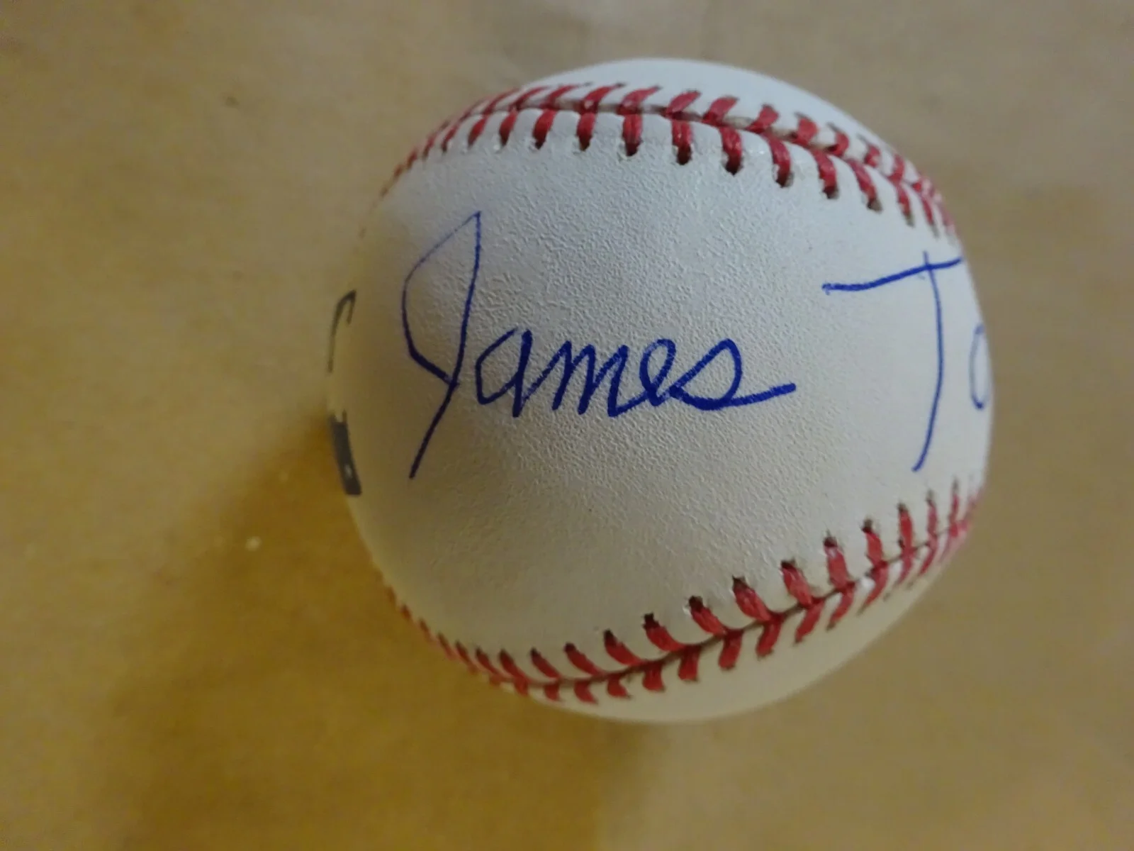 James Tolkan — Signed JAMES TOLKAN Autographed BASEBALL Beckett BAS COA BTTF Strickland, image 2