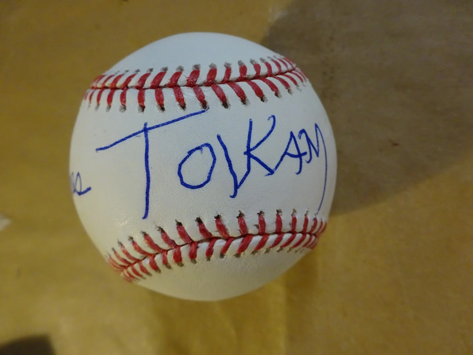 James Tolkan — Signed JAMES TOLKAN Autographed BASEBALL Beckett BAS COA BTTF Strickland, image 3