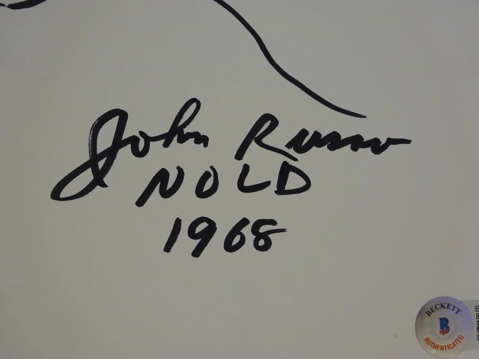 John Russo — Signed John Russo Autographed Night of the Living Dead Sketch 8.5"x11" Sheet BAS, image 3