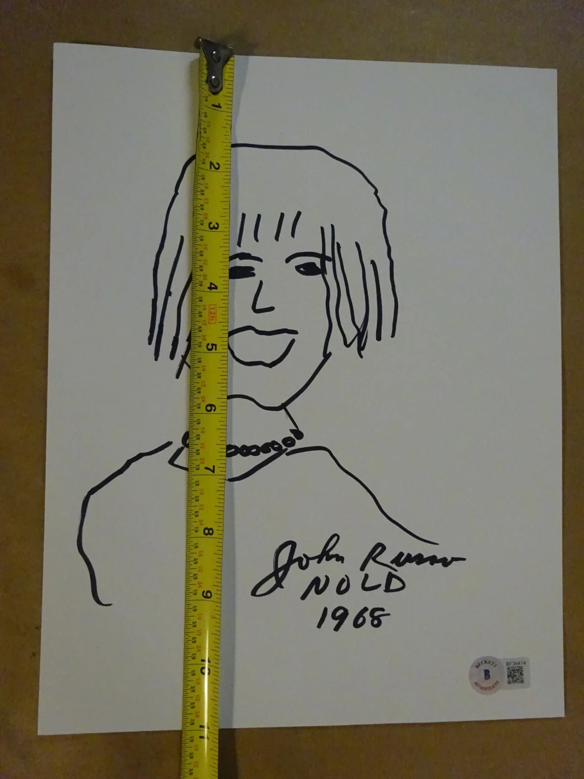 John Russo — Signed John Russo Autographed Night of the Living Dead Sketch 8.5"x11" Sheet BAS, image 5