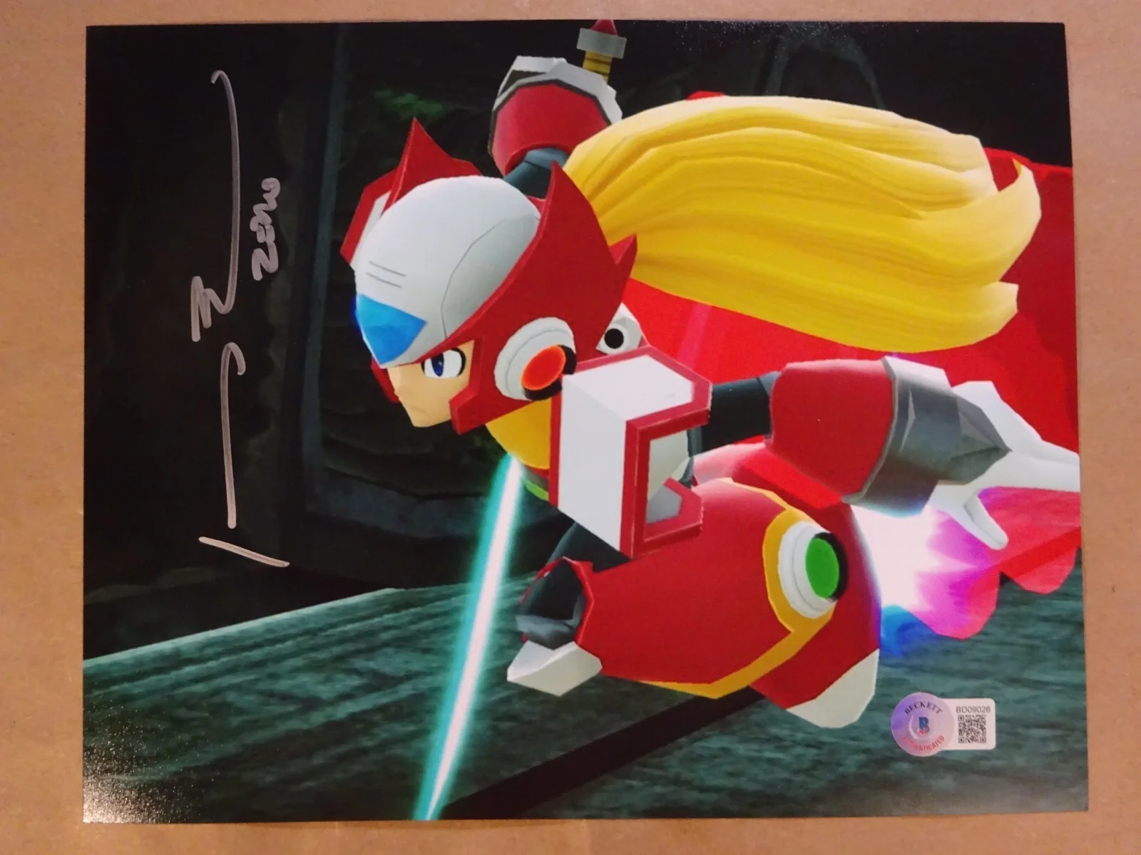 Johnny Yong Bosch — Autographed Johnny Yong Bosch Signed 8"x10" Mega Man Zero Photo Beckett BAS COA
