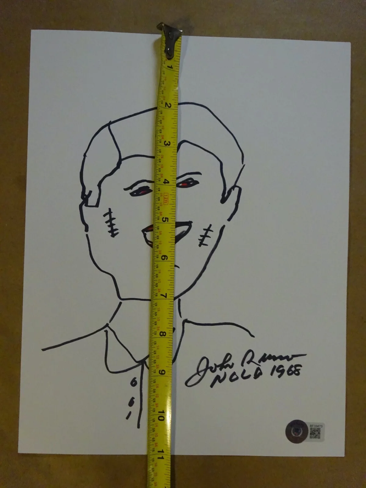 John Russo — Signed John Russo Autographed Night of the Living Dead Sketch 8.5"x11" Sheet BAS, изображение 5