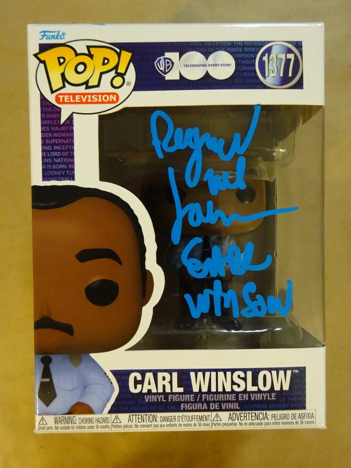 Reginald VelJohnson — Signed Reginald VelJohnson Family Matters Carl Winslow Funko Pop JSA COA, image 2