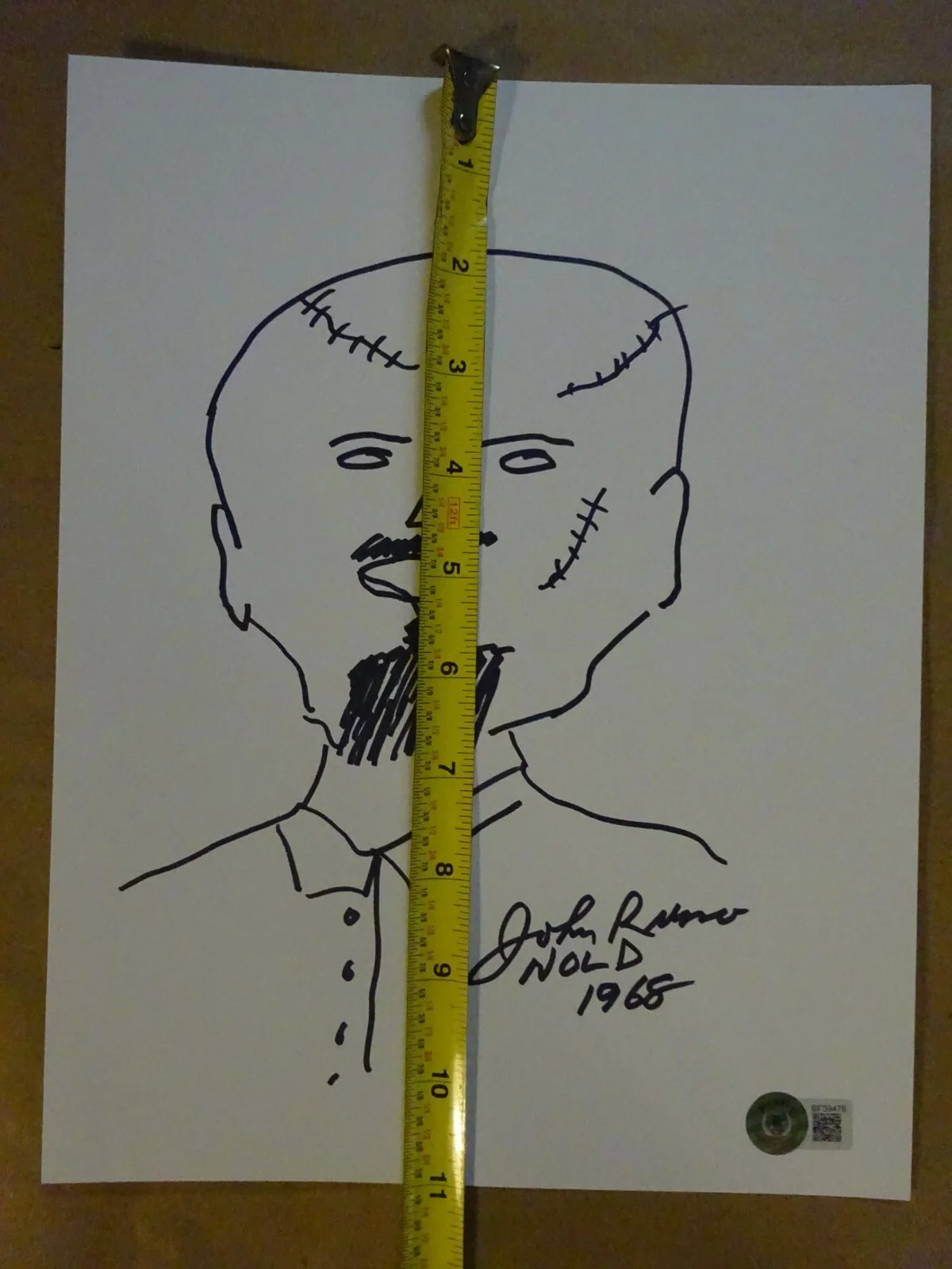 John Russo — Signed John Russo Autographed Night of the Living Dead Sketch 8.5"x11" Sheet BAS, изображение 5