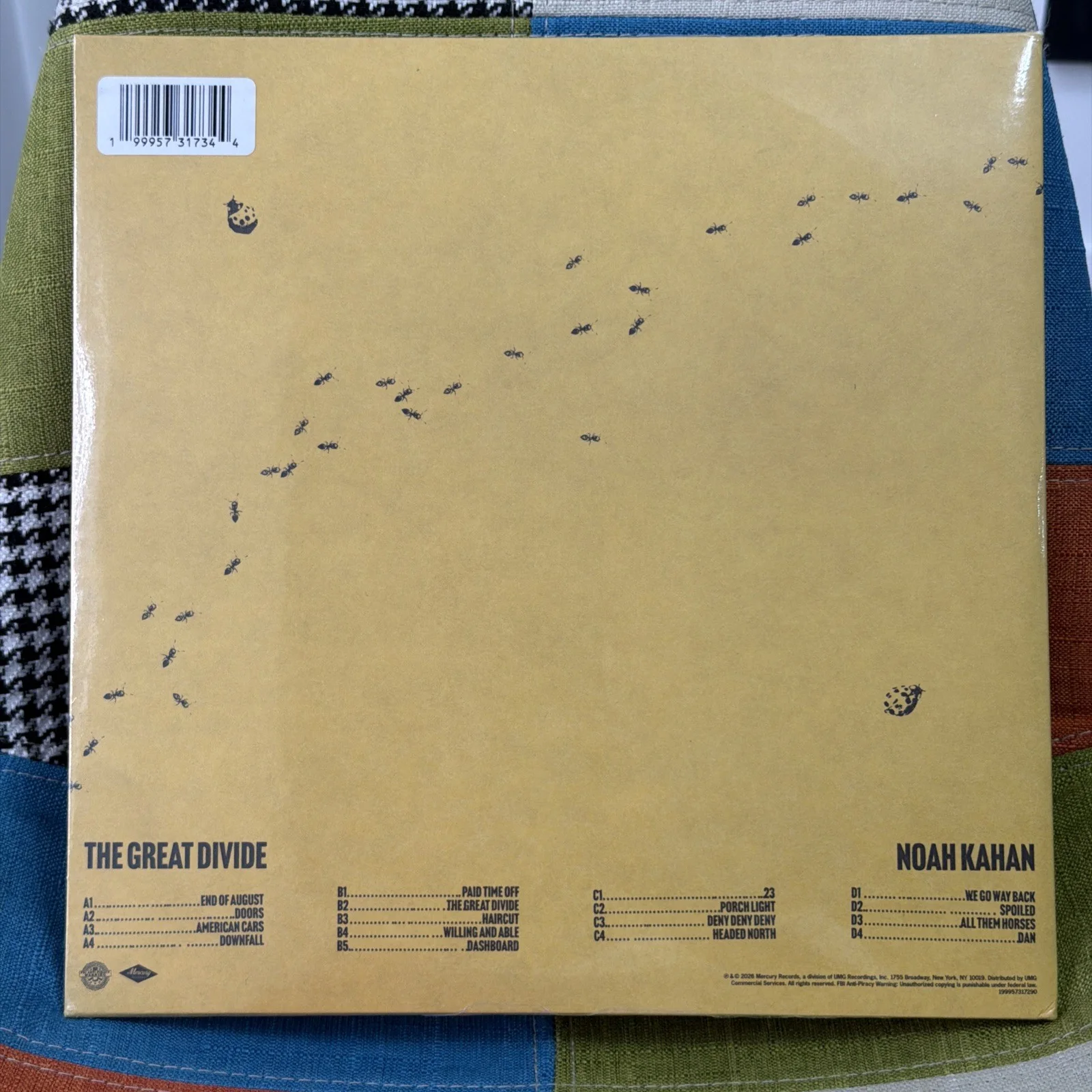 Noah Kahan — SIGNED Noah Kahan The Great Divide American Rust Vinyl New/Sealed, image 2
