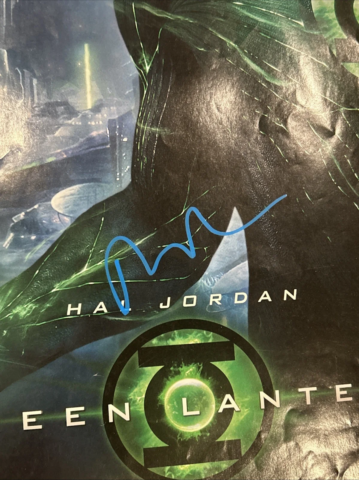 Ryan Reynolds Autograph Green Lantern 11x17 Movie Poster Signed Auto, image 2