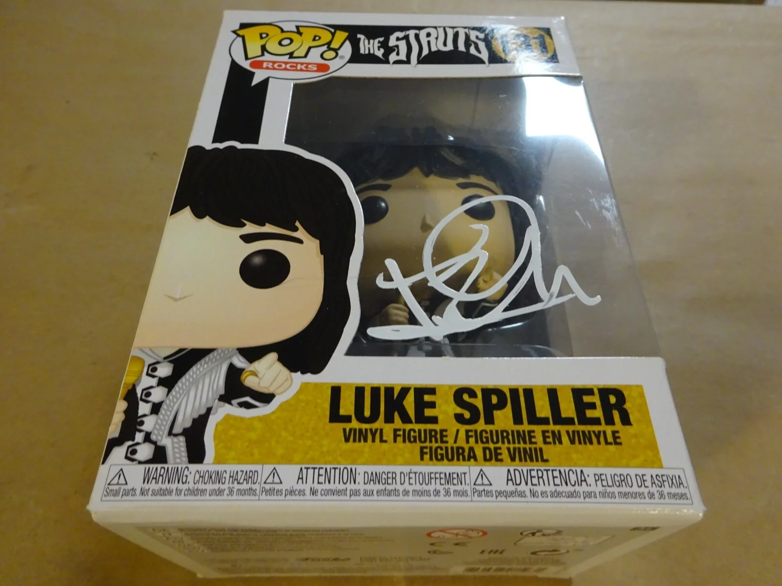 Signed Luke Spiller Autographed The Struts Funko Pop Vinyl Figure Beckett COA, image 2