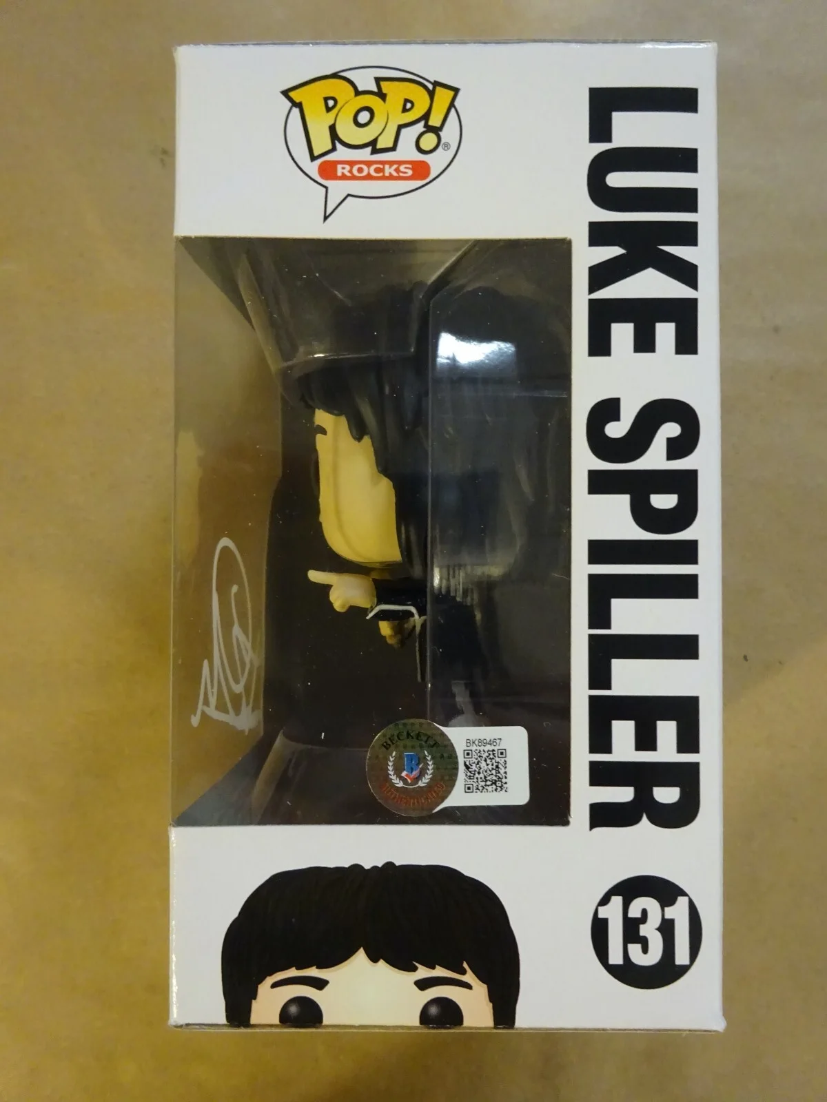 Signed Luke Spiller Autographed The Struts Funko Pop Vinyl Figure Beckett COA, image 5