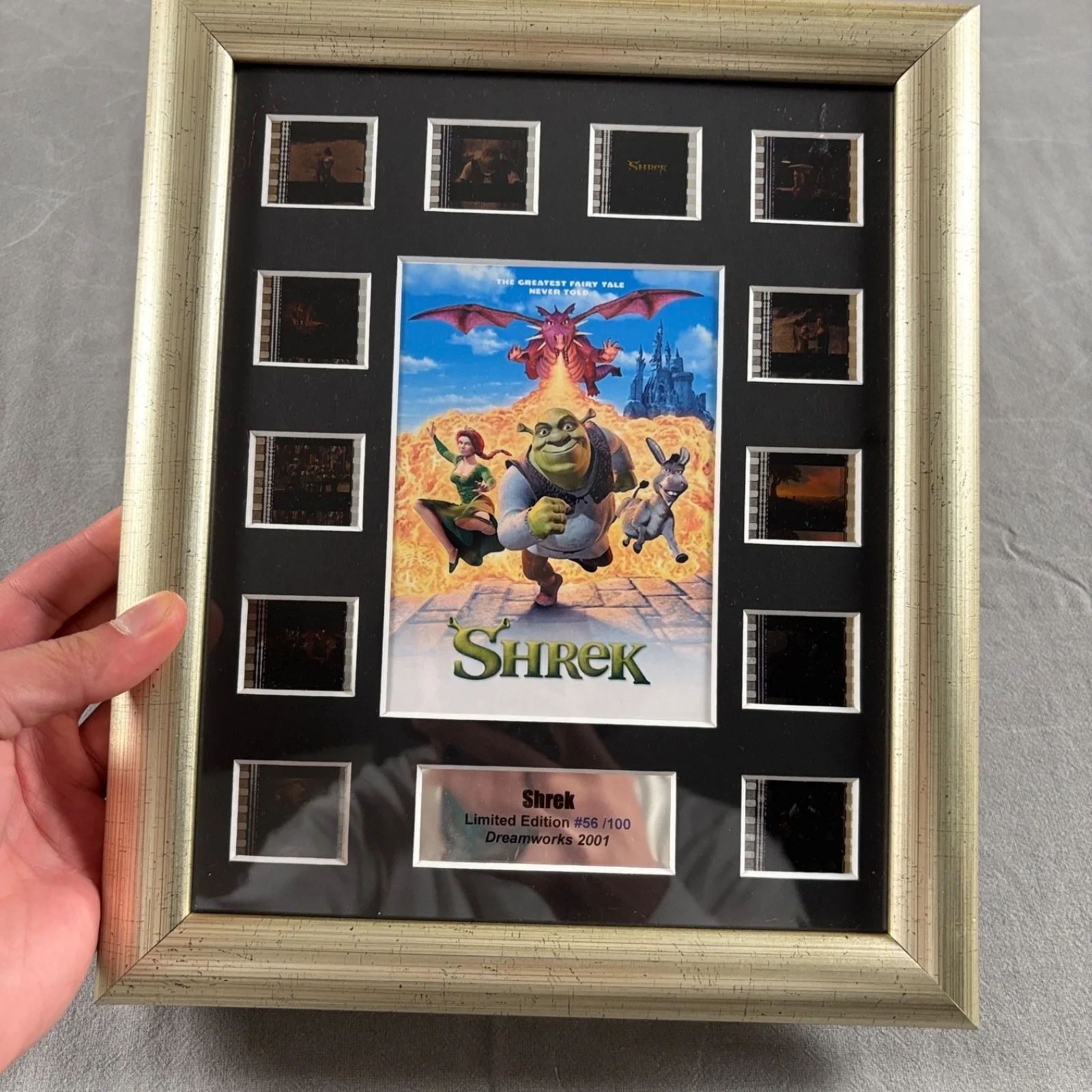 Limited Edition Shrek Film Cell in Display Frame #56/100 DreamWorks Memorabilia, image 3