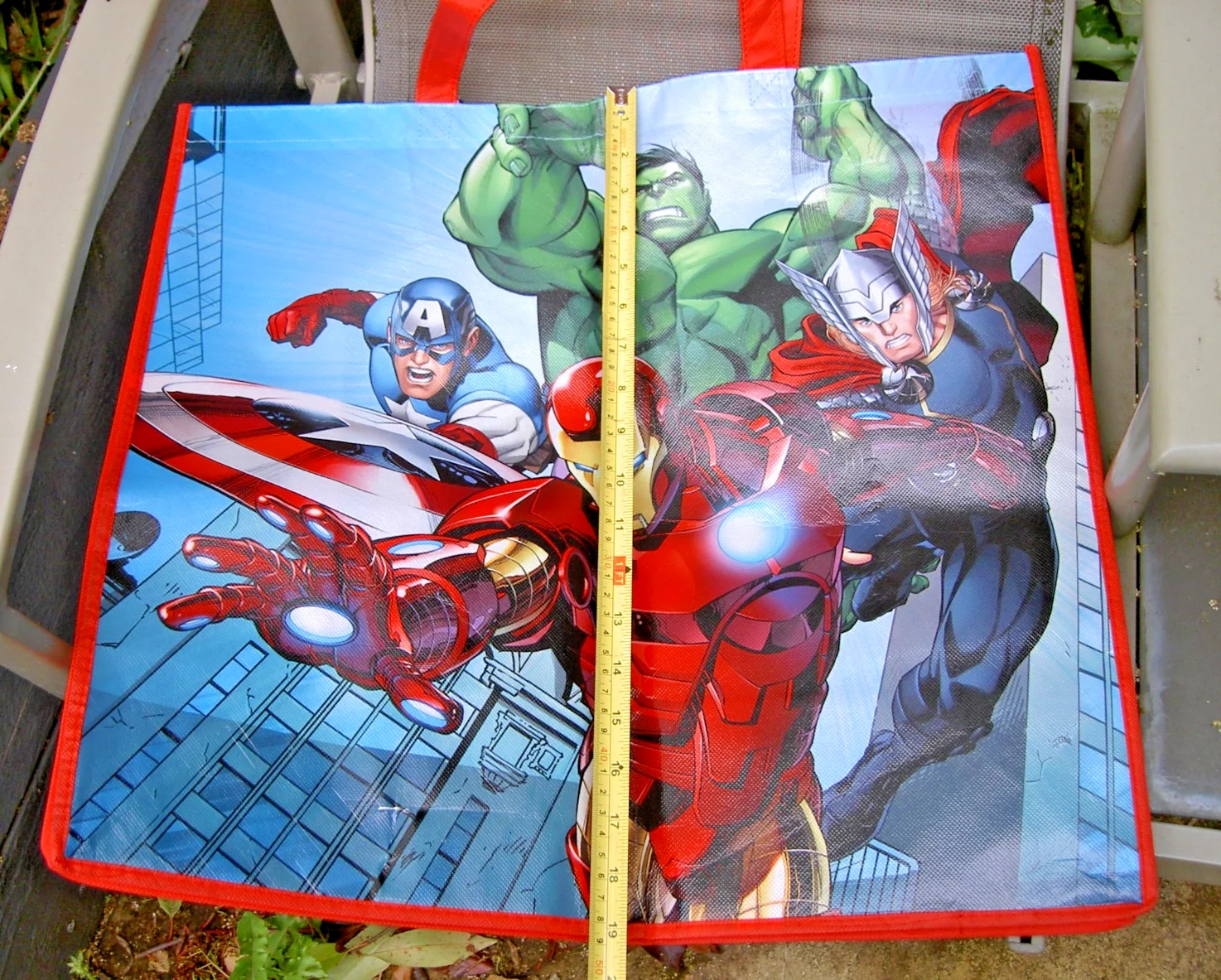 MARVEL AVENGERS REUSABLE SHOPPING TOTE BAG LARGE HULK IRON MAN CAPTIAN AMERICA, изображение 4