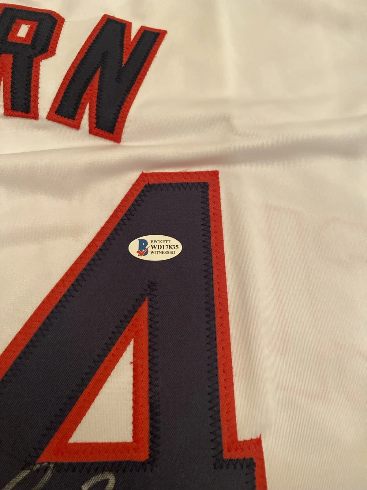 Corbin Bersen — Corbin Bersen Signed Cleveland Indians “DORN" Major League Movie Jersey. Beckett, изображение 4
