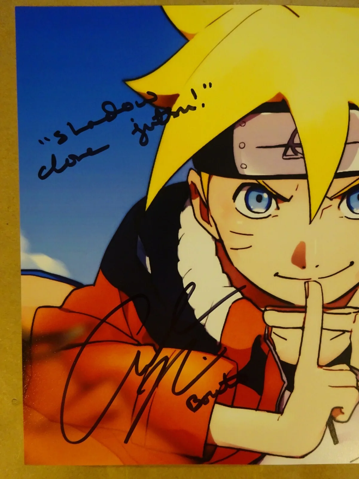 Amanda Miller — Autographed Amanda Miller Signed 8"x10" Boruto Naruto Photo BAS COA, image 3