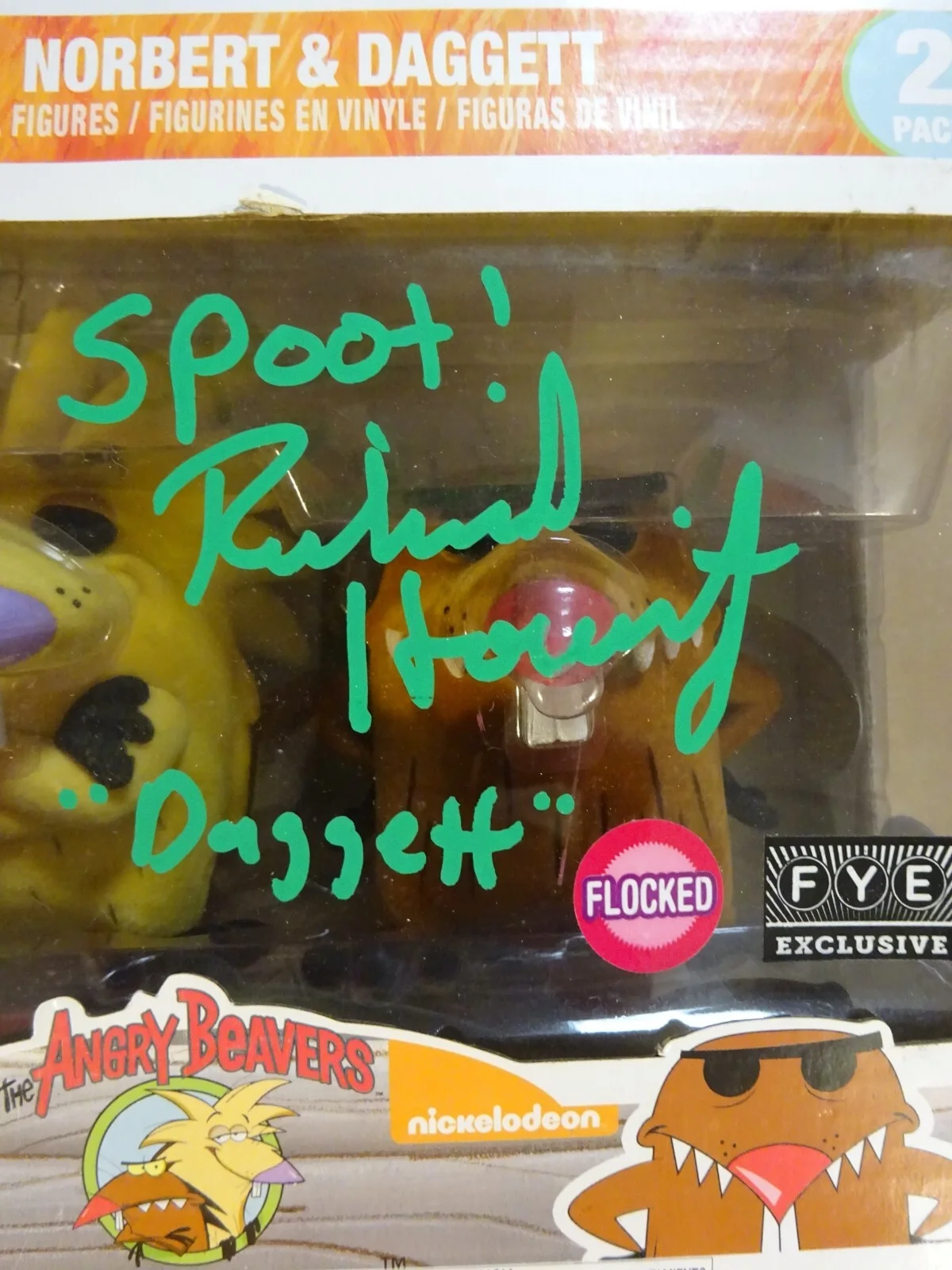 Nick Bakay, Richard Horvitz — Rare Signed The Angry Beavers Nick Bakay & Richard Horvitz Funko Pop Set JSA COA, изображение 4