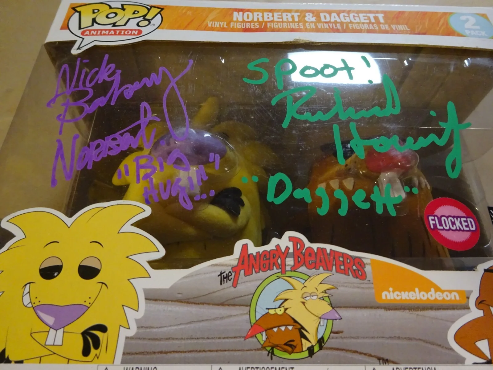 Nick Bakay, Richard Horvitz — Rare Signed The Angry Beavers Nick Bakay & Richard Horvitz Funko Pop Set JSA COA, изображение 5