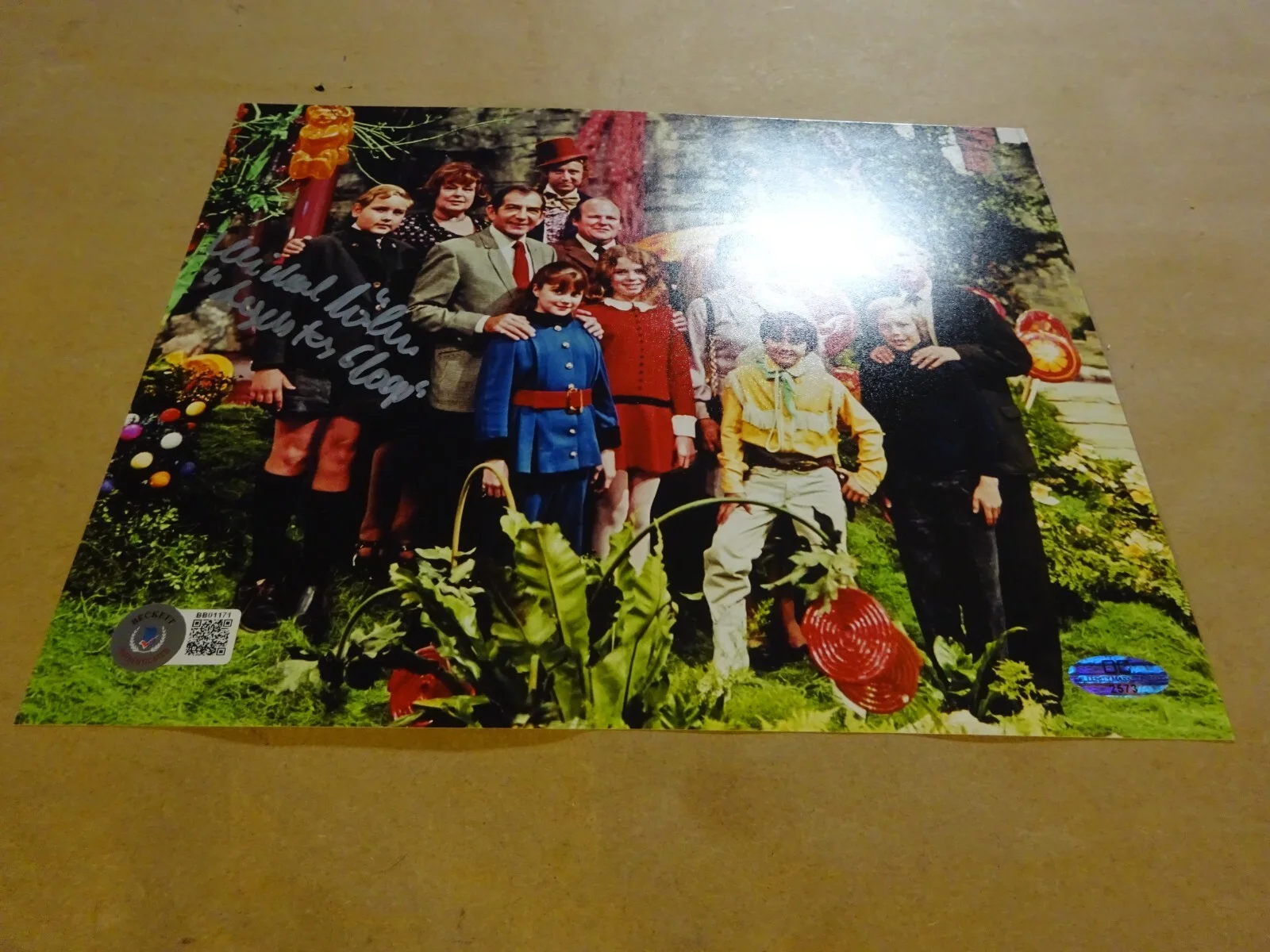 Michael Bollner — Autographed Michael Bollner Signed 8"x10" Augustus Gloop Photo Beckett BAS COA, image 2