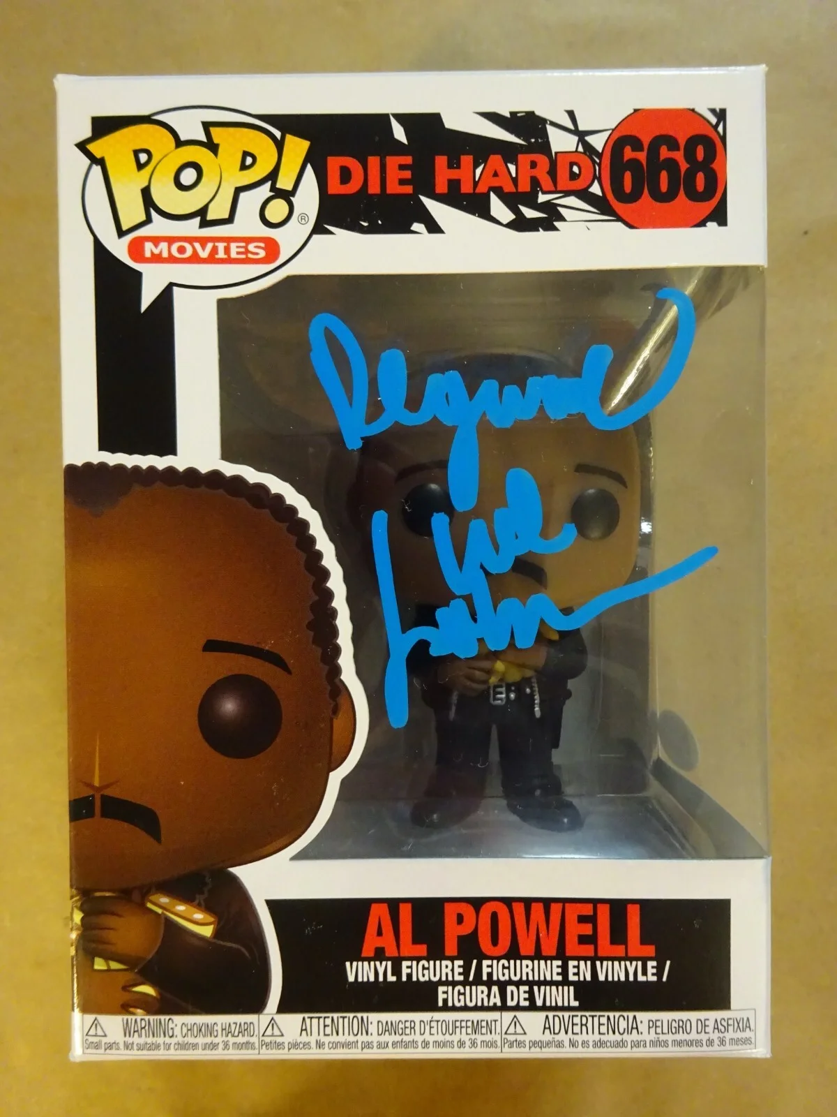 Reginald VelJohnson — Signed Reginald VelJohnson Autographed Die Hard Al Powell Funko Pop JSA COA, image 2