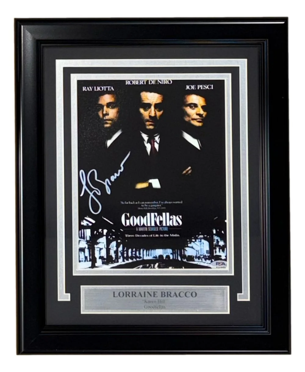 Lorraine Bracco — Lorraine Bracco Signed Framed 8x10 Goodfellas Photo PSA/DNA