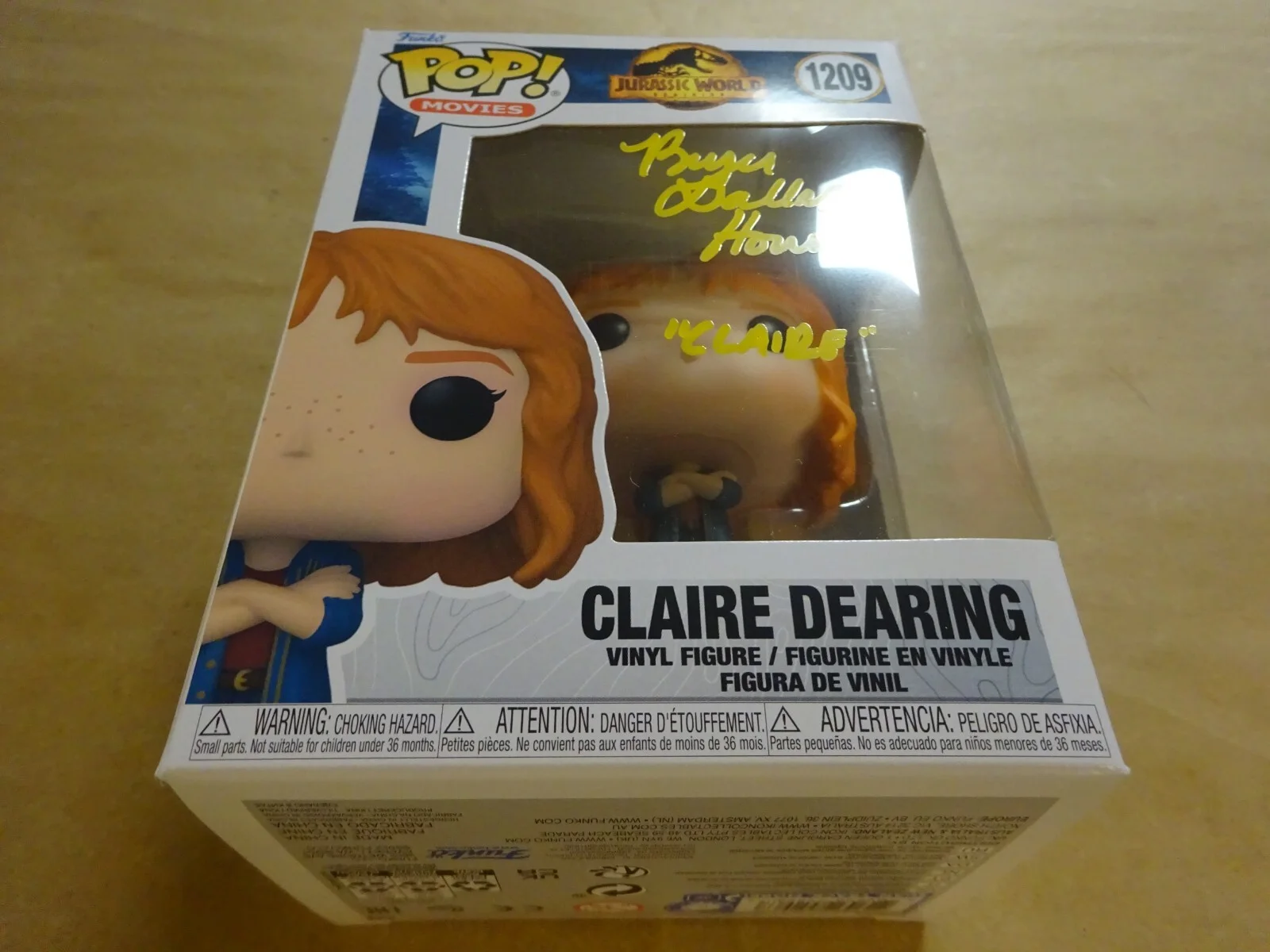 Bryce Dallas Howard — Signed Bryce Dallas Howard Autographed Claire Jurassic World Funko Pop BAS COA, image 2