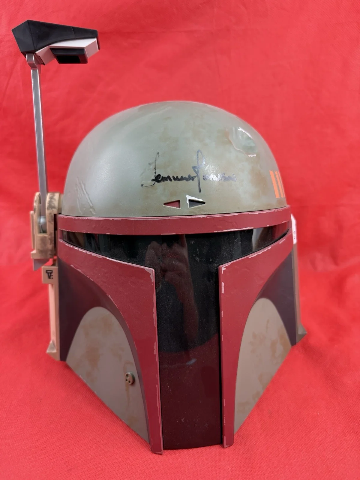 Temuera Morrison — Star Wars Original Temuera Morrison Jango Fett Rearmoured Signed Helmet, image 2