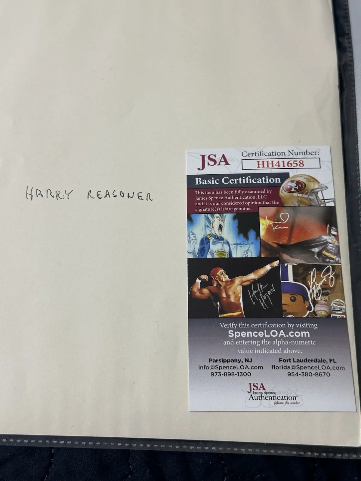 Harry Reasoner Signed JSA COA Photo Authenticated Autograph, image 2