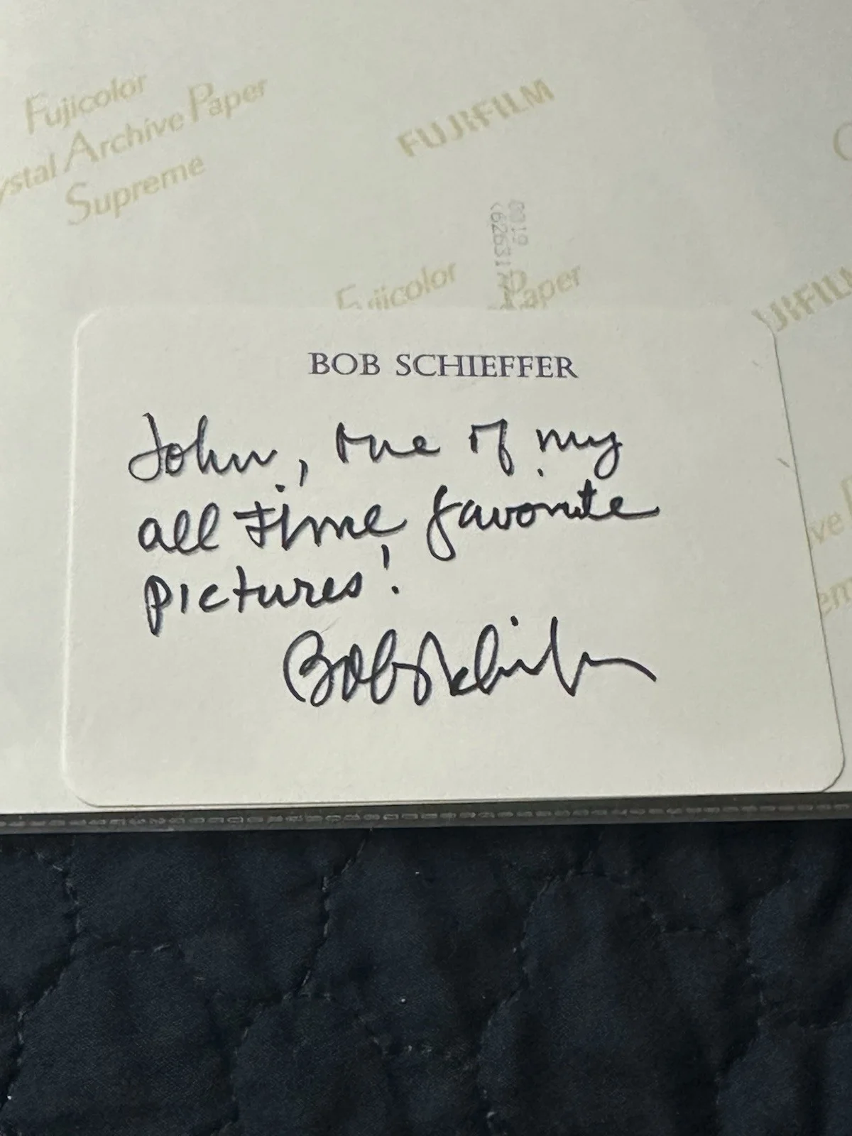 Bob Schieffer — BOB SCHIEFFER Autographed Signed 8x10 Photograph -signed Twice, image 2