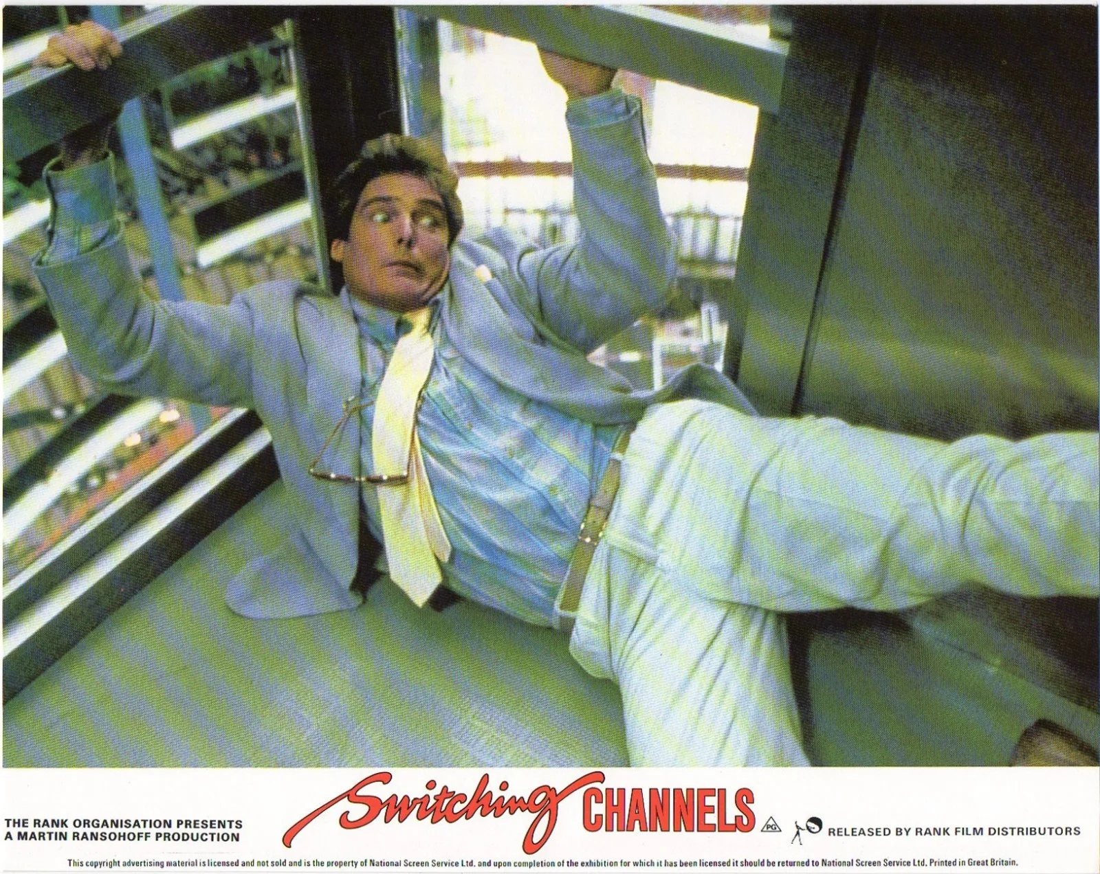 SWITCHING CHANNELS 1988 Christopher Reeve, Kathleen Turner 10x8 LOBBY SET, image 4