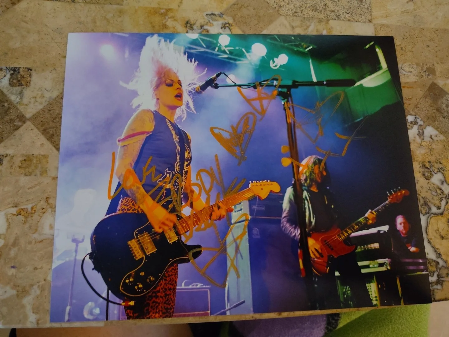 Brody Dalle The Distillers Signed Live 8x10 Photo Awesome Live Photo, изображение 2