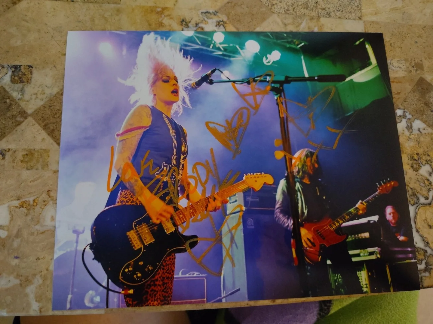 Brody Dalle The Distillers Signed Live 8x10 Photo Awesome Live Photo, изображение 3