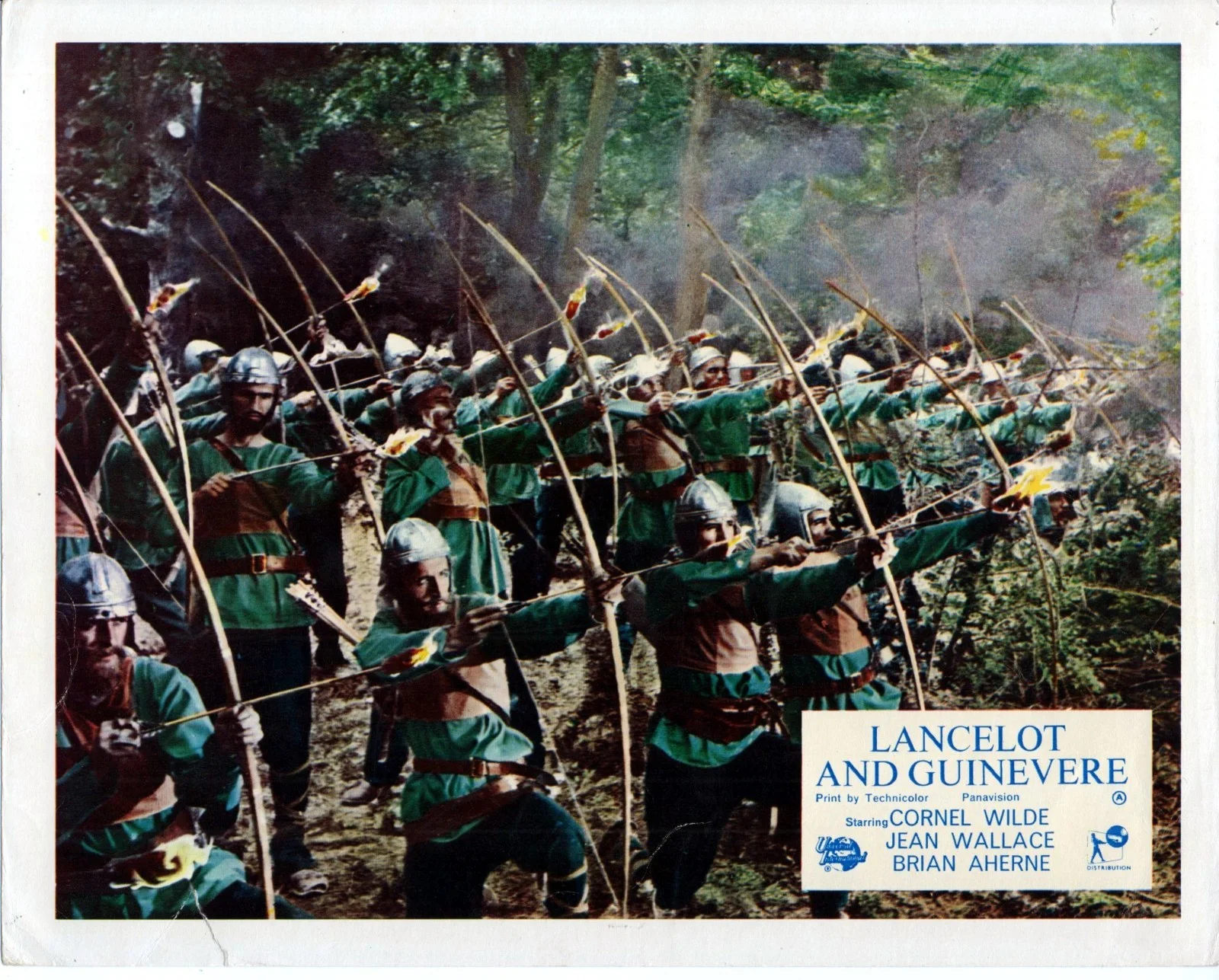 LANCELOT AND GUINEVERE 1963 Cornel Wilde Jean Wallace 7 10x8 LOBBY CARDS, image 2